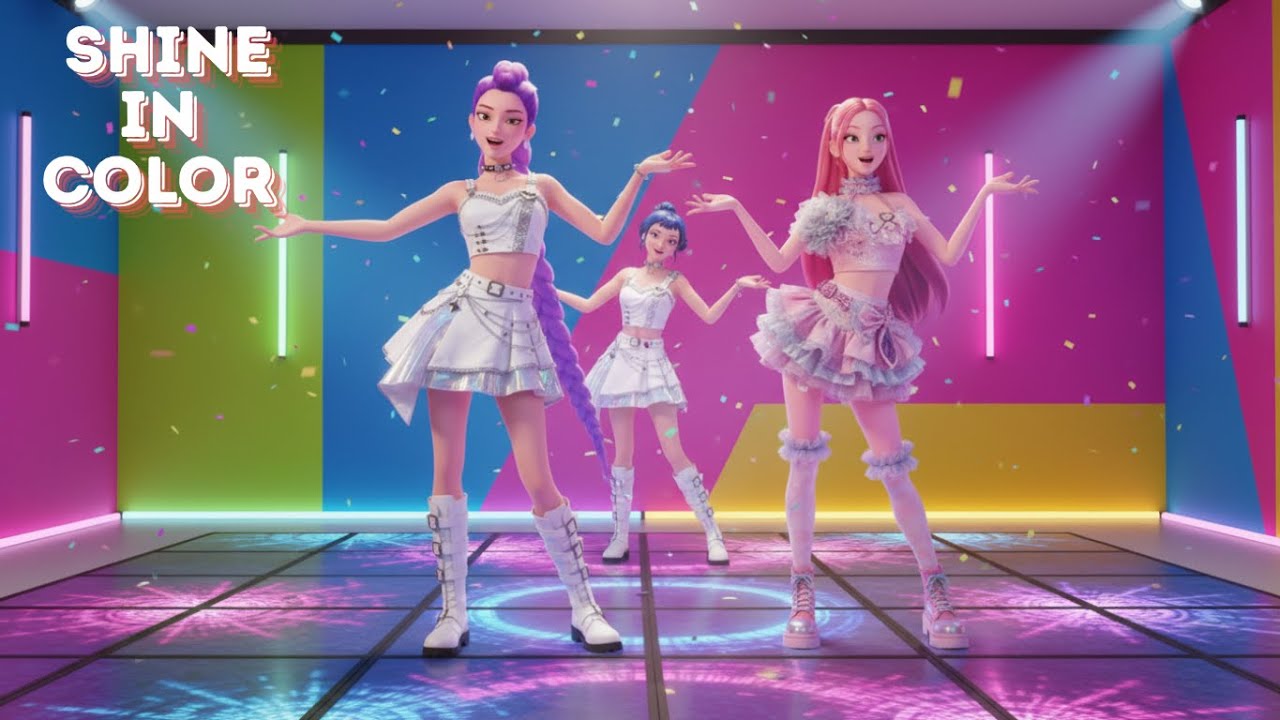 Kpop Demon Hunter: SHINE IN COLOR Mira x Rumi x Zoey ( Official Video )