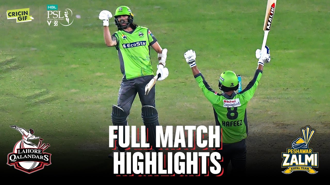 Eliminator 1: Peshawar Zalmi vs Lahore Qalandars - Full Match Highlights