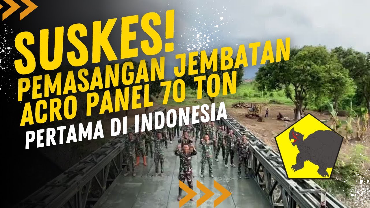 Pemasangan Jembatan Standar Militer 70T