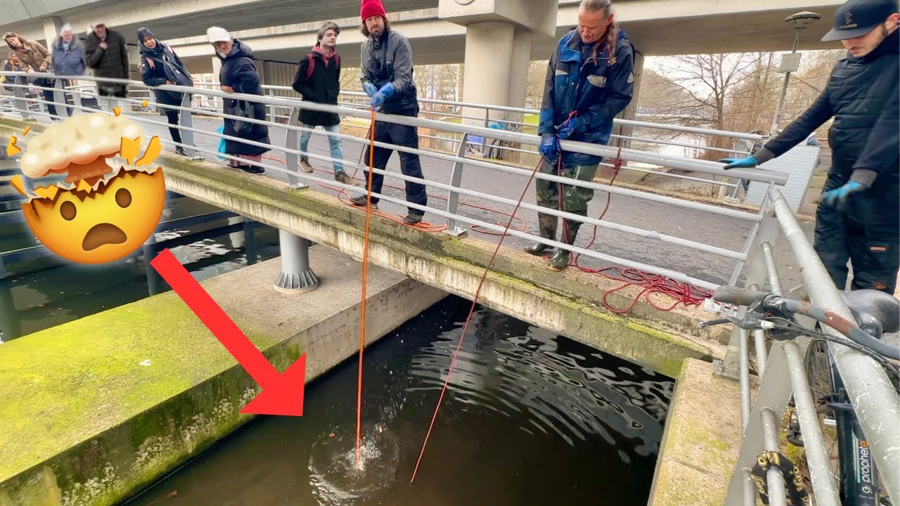 Что здесь произошло! Безумная рыбалка на большой магнит в Амстердаме