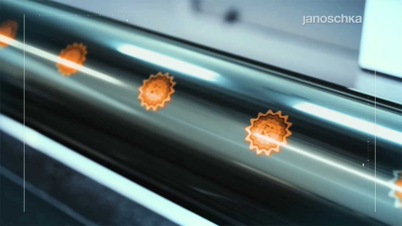 laser etching technology for rotogravure cylinder by Janoschka