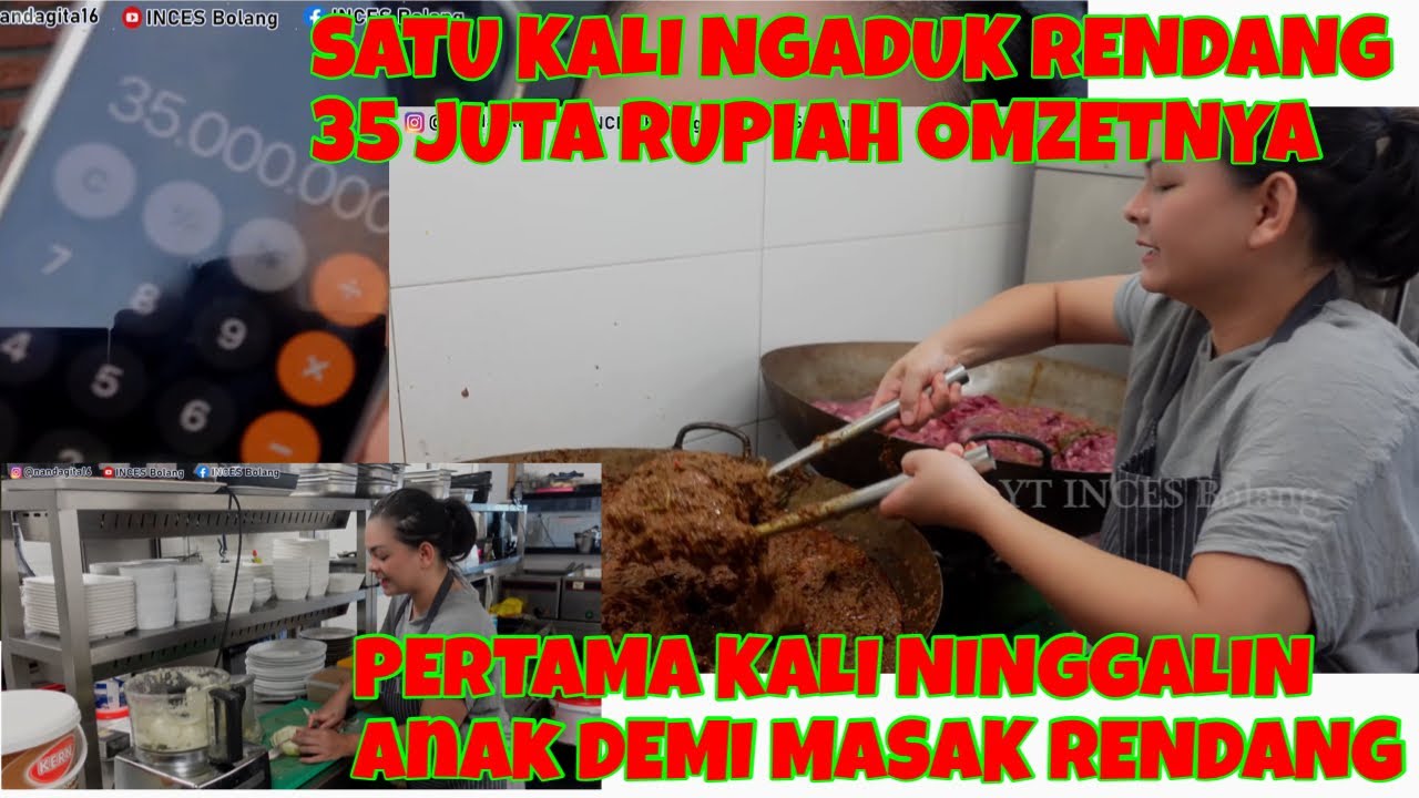 MASAK BESAR RENDANG 60 KG!!! RENDANG ALA INCES BOLANG MENDUNIA