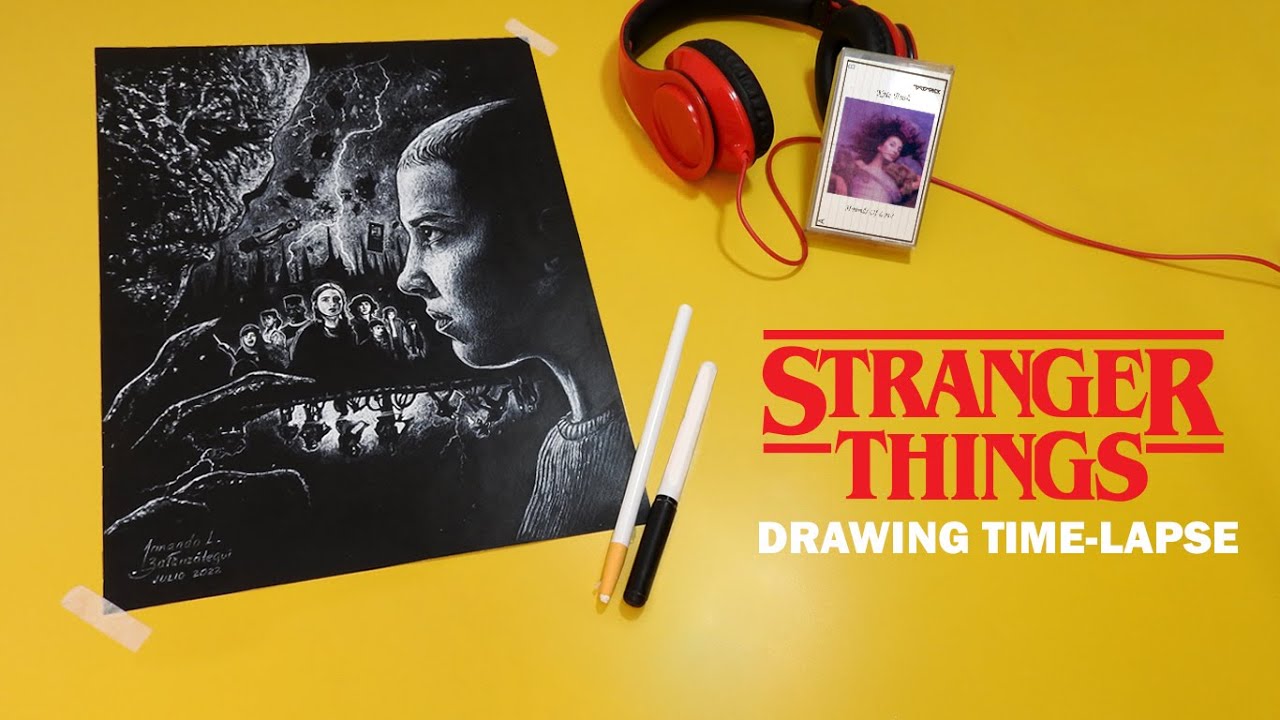 Stranger Things 4 - Drawing time-lapse