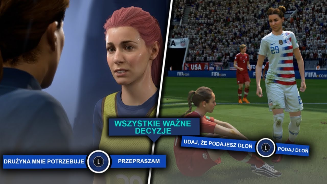 WSZYSTKIE WAŻNE DECYZJE KIM HUNTER | FIFA 19 THE JOURNEY