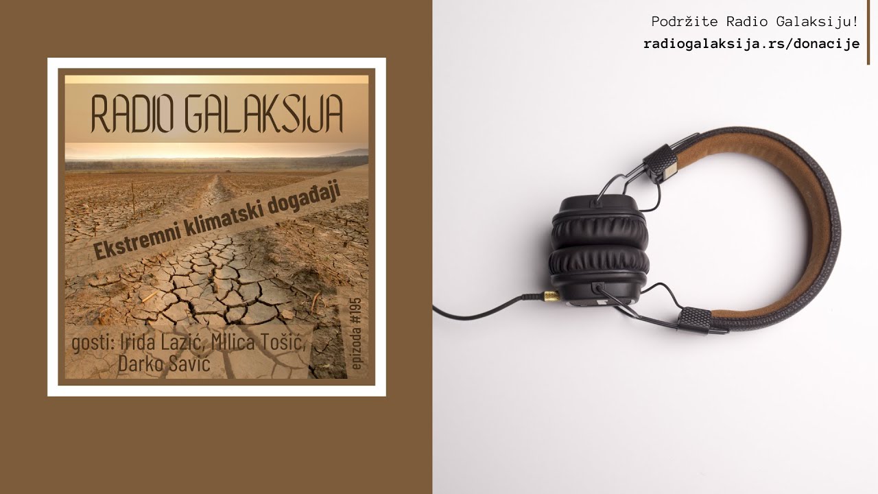 Radio Galaksija #195: Ekstremni klimatski događaji (Irida Lazić, Milica Tošić, Darko Savić)