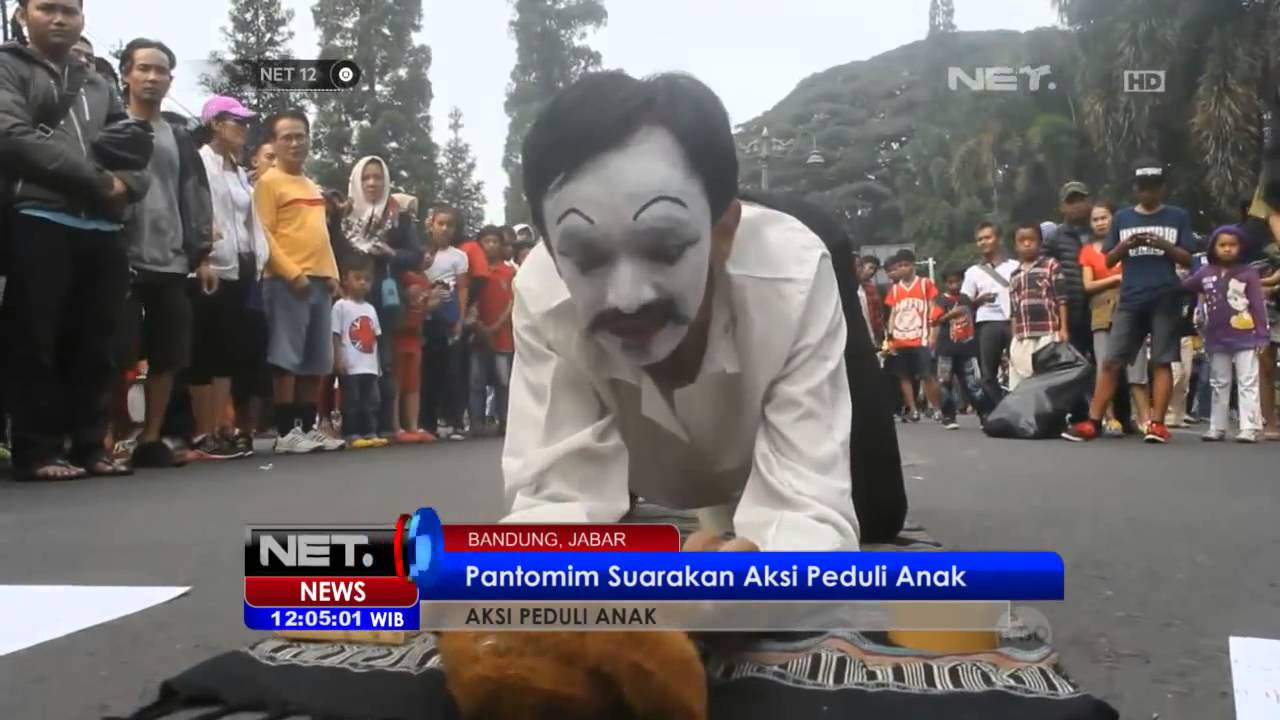 NET12 Pantomime Wanggi Hoediyatno Peduli Kekerasan Pada Anak - (Copy OfficialNetNews)