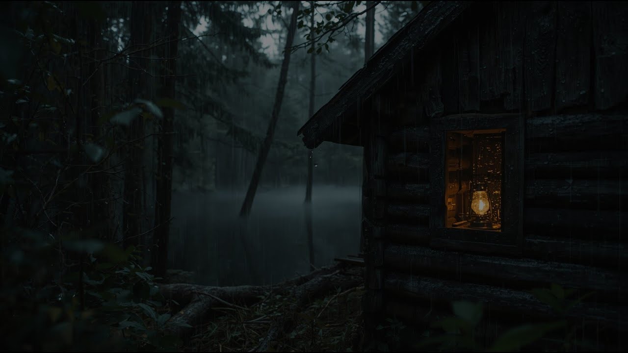 Fall Asleep Fast Tonight 🌲 Heavy Forest Rain Sounds | Calm Mind & Deep Sleep ASMR
