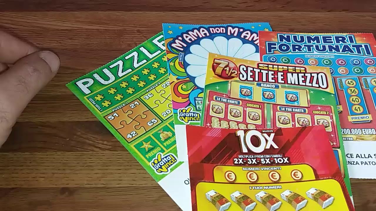 gratta e vinci puzzle m'ama non m'ama numero fortunati 10x super sette e mezzo