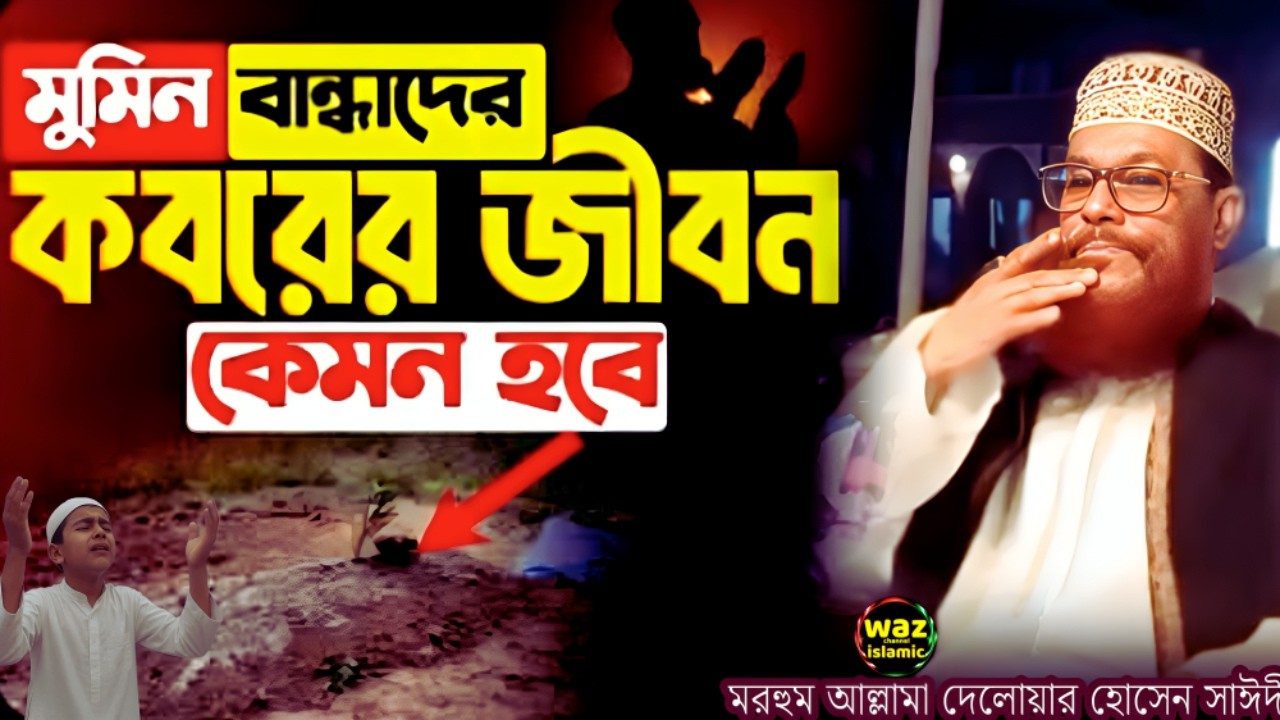মুমিনদের কবরের জীবন কেমন হবে শুনেন | delwar hossain sayeedi | দেলোয়ার হোসেন সাঈদীর ওয়াজ