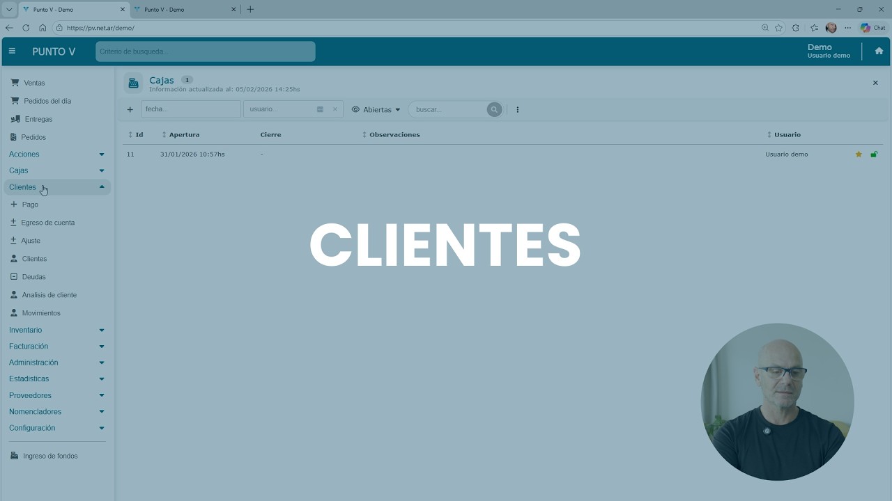 Cómo cargar y administrar CLIENTES | Punto V