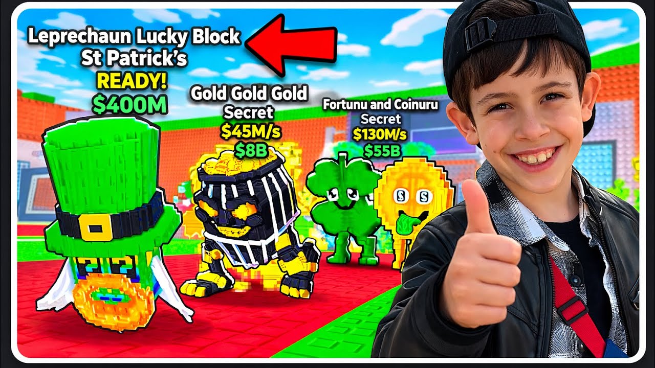 🤯НОВА ЛЕПРЕКОНСЬКА ОБНОВА 🍀 Lucky Block у Brainrot!