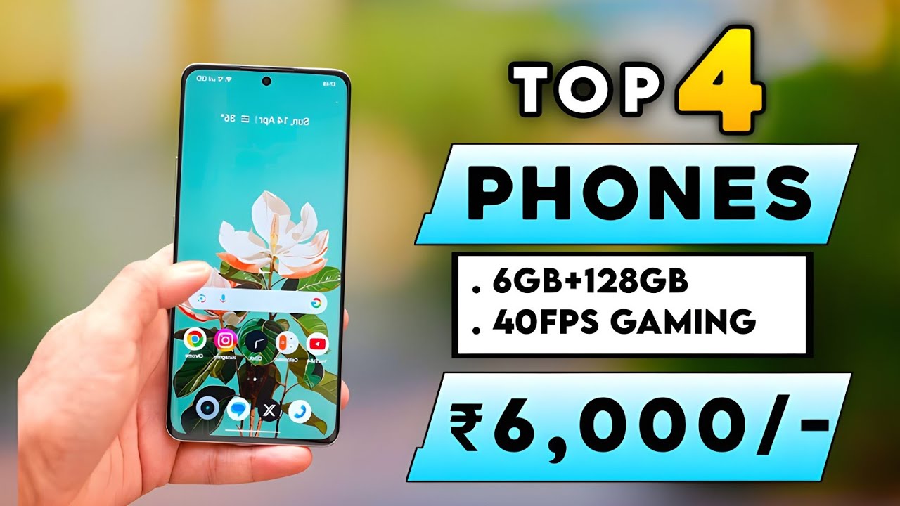 6GB+128GB | Top 4 Best Smartphone Under 6000 in june 2025 | Best Phone Under 6k