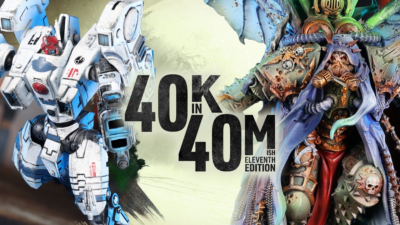 Tycho's first game of 11th edition!  T'au Empire take on the Death Guard in Warhammer 40k in 40m