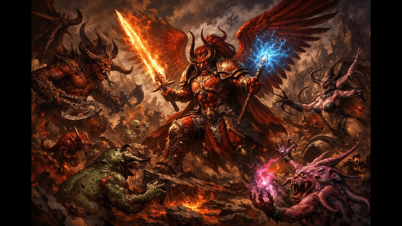 TTS3 Wk1 Thousand Sons vs Chaos Demon