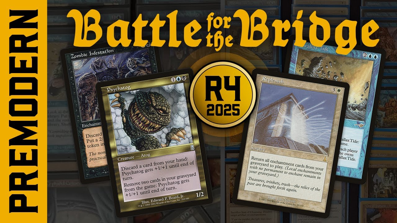 Psychatog против UW Replenish — R4 — Battle For The Bridge 2025 — Premodern Tournament