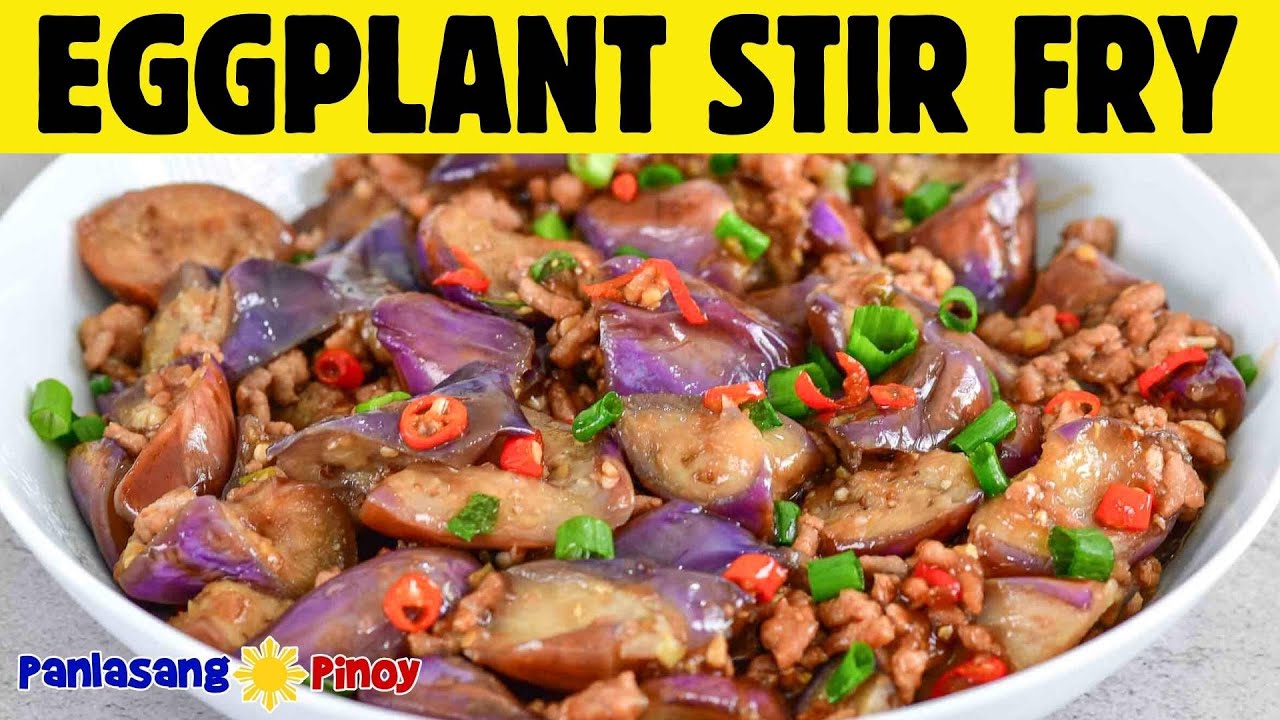 SPICY EGGPLANT STIR FRY | HOW TO COOK EGGPLANTS | GINISANG TALONG RECIPE