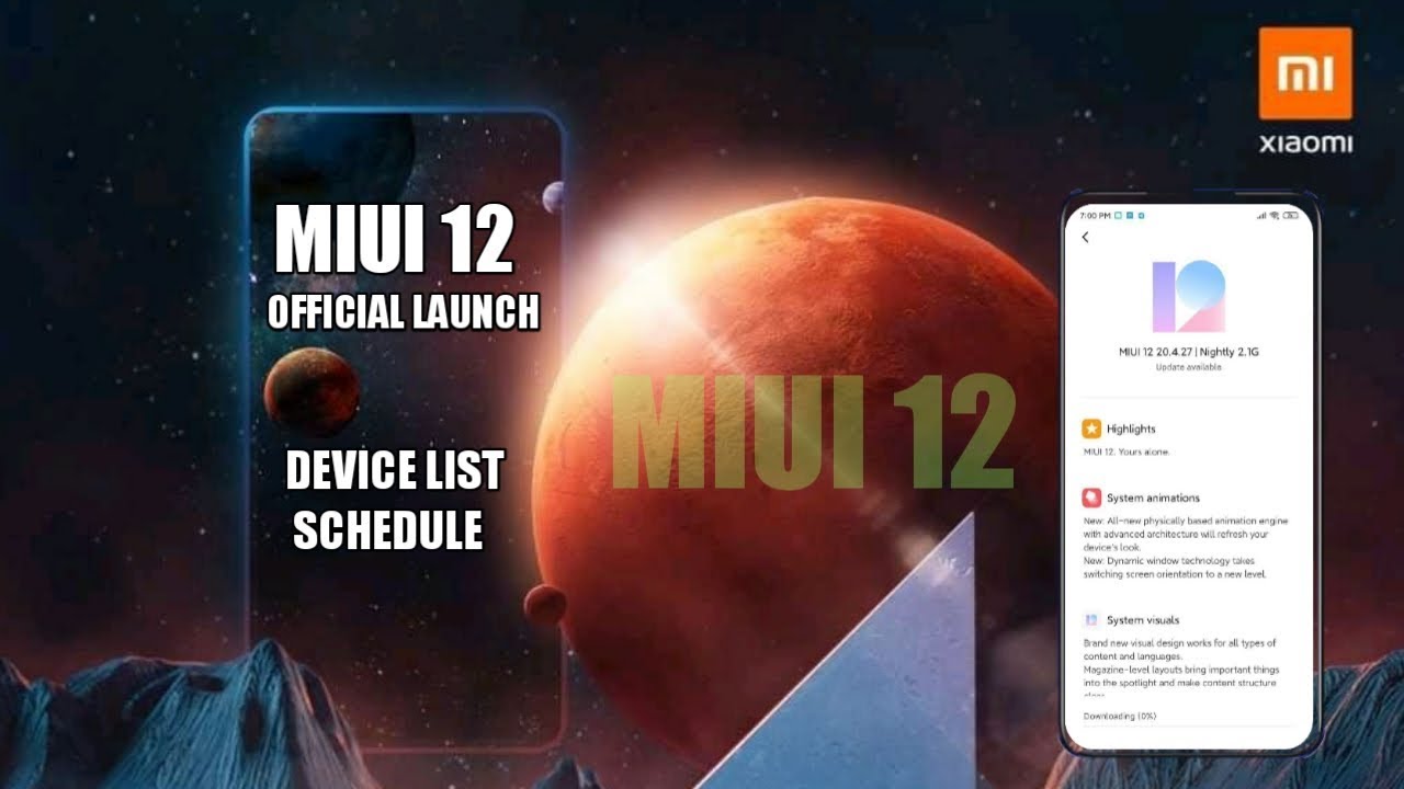 MIUI 12 Official Launch Global Device List & Schedule | MIUI 12