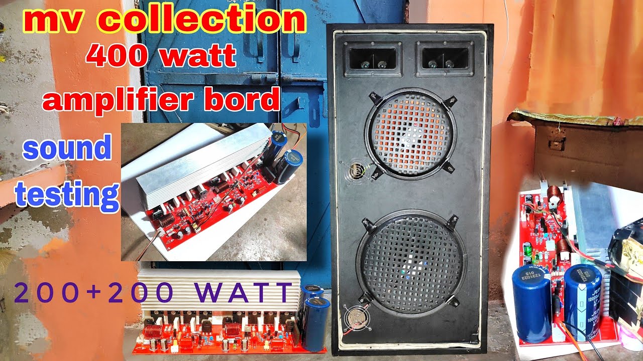 Плата усилителя Mv Collection 400 Вт | Звуковое тестирование платы 400 Вт