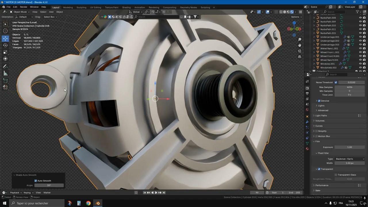 alternateur blender  مولد كهربائي