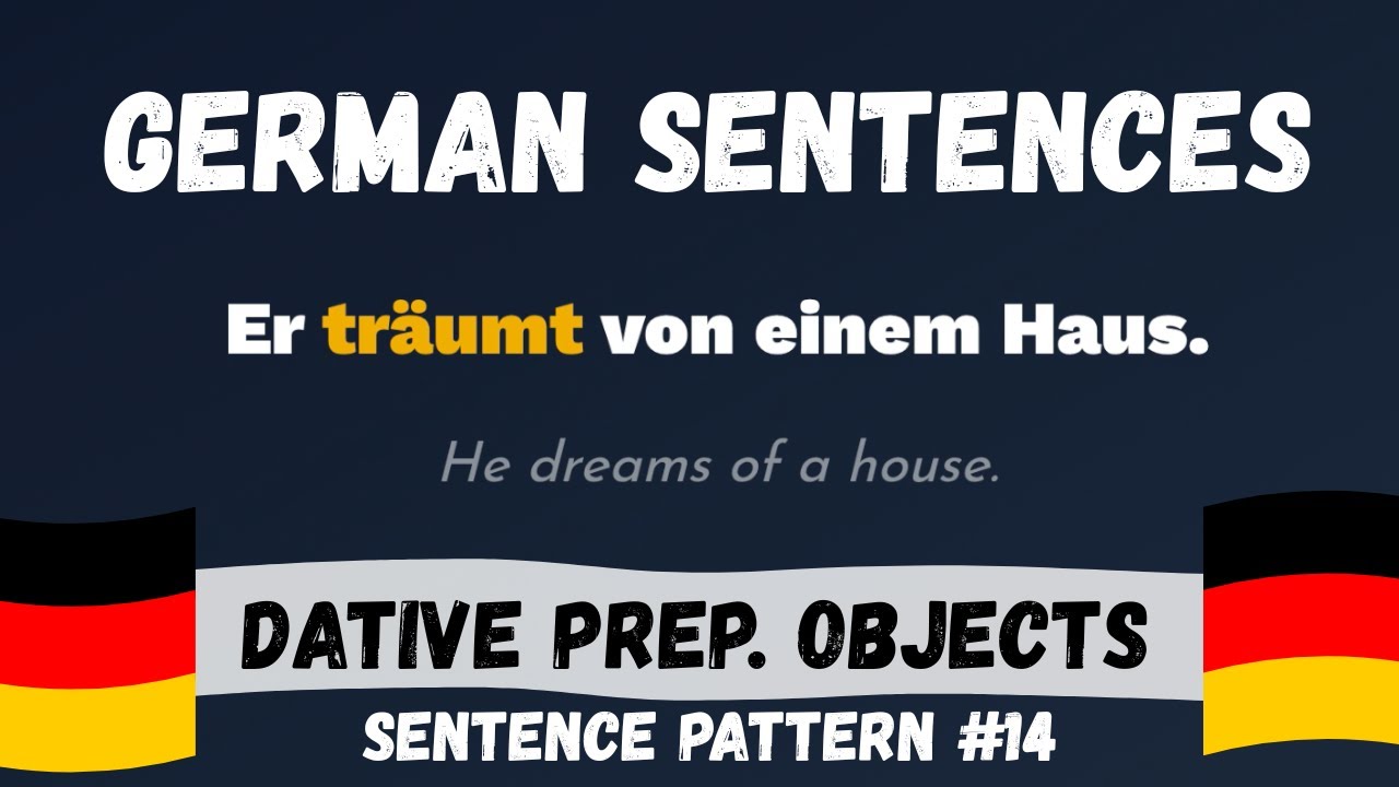 Learn German: Verbs with Dative Prepositional Objects | Sentence Pattern 14