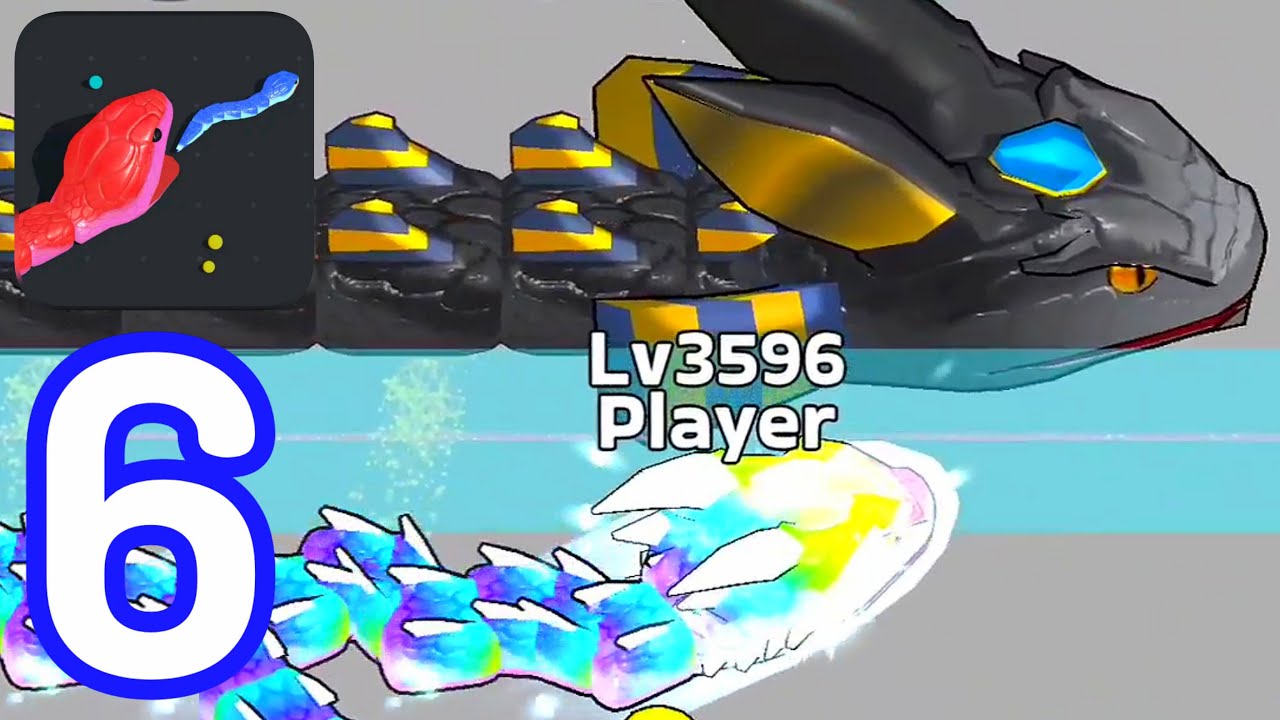 Snake Clash-(Gameplay 6)-Me Como A La Serpiente De 3600 De Tamaño