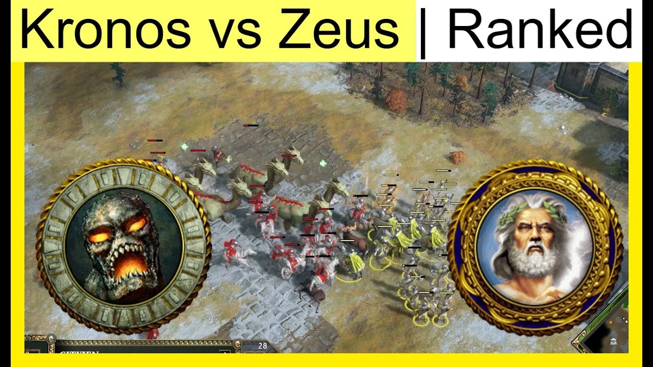 Kronos vs Zeus | 1v1 Ranked | Age of Mythology