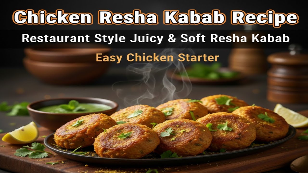 Chicken Resha Kabab Recipe | Restaurant Style Juicy & Soft Resha Kabab | Easy Chicken Starter
