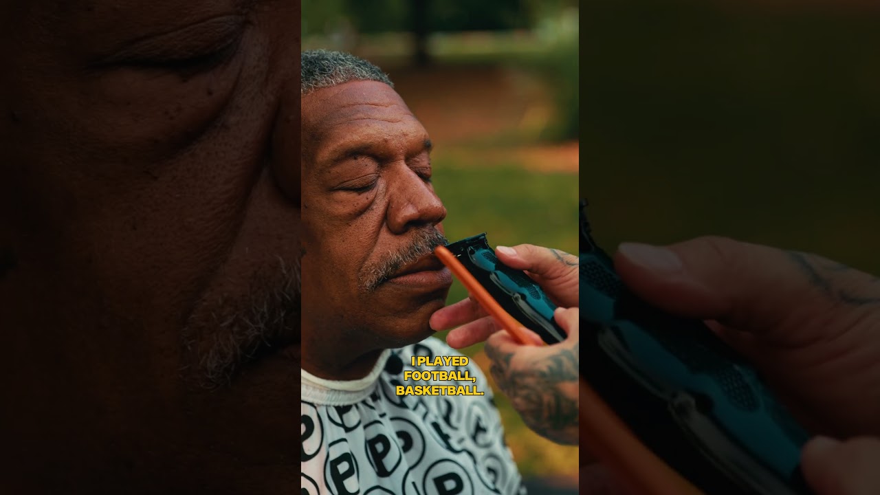 62-летнему мужчине сделали БЕСПЛАТНУЮ стрижку на улице 😳💈
