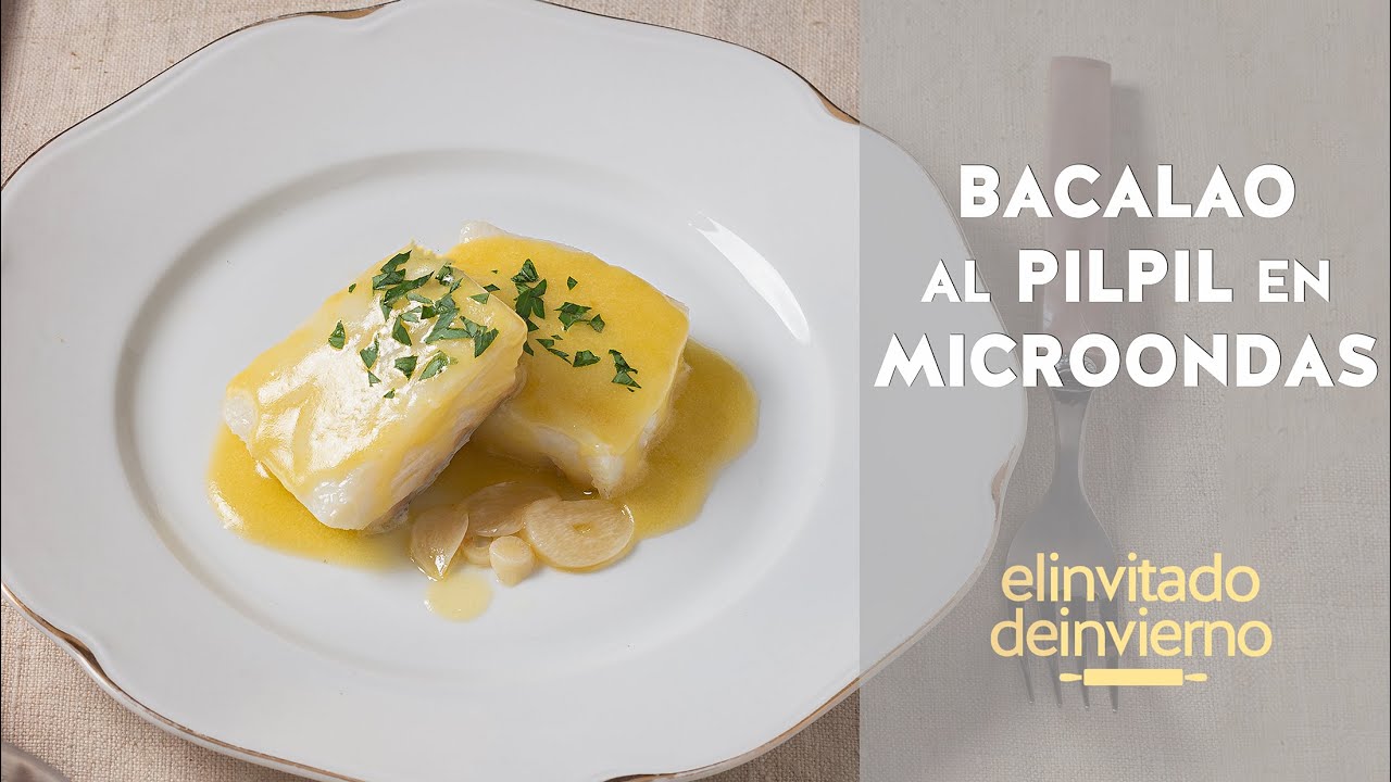 {Bacalao al pilpil} en microondas