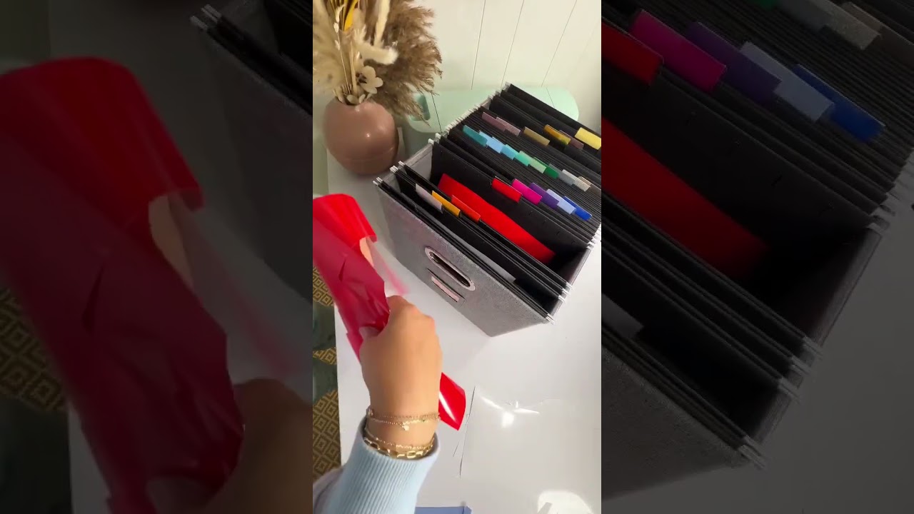 DON&rsquo;T throw away vinyl scraps! Watch this 😉 #lifehacks #cricut #cricuthacks #organization