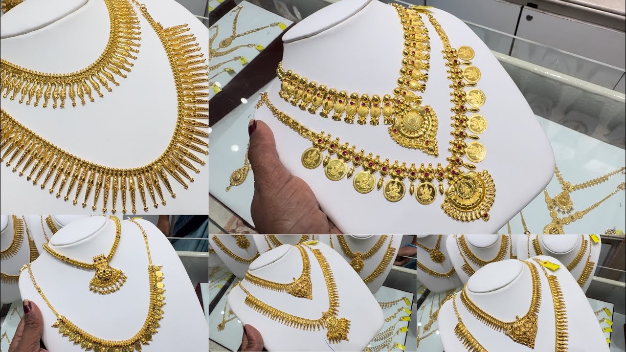 Gold Kasu Kerala Malai Gold Necklace | Mullai Arumbu Necklace 20 To 24 Grams | Saravana Elite Gold