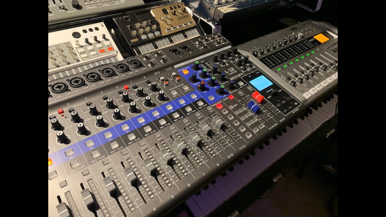 Zoom LiveTrak L-12 audio mixer and R24 Multitrack recorder, 5 benefits of each machine