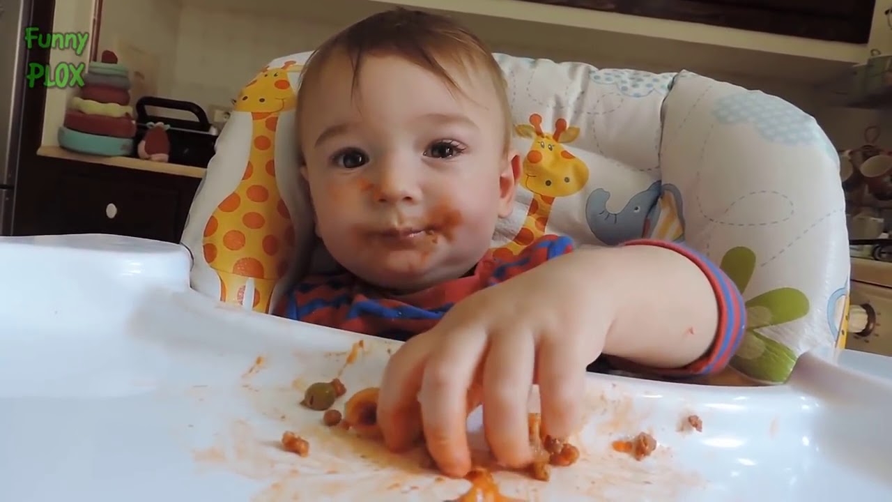 20 Funny Messy Babies Eating Compilation 2018