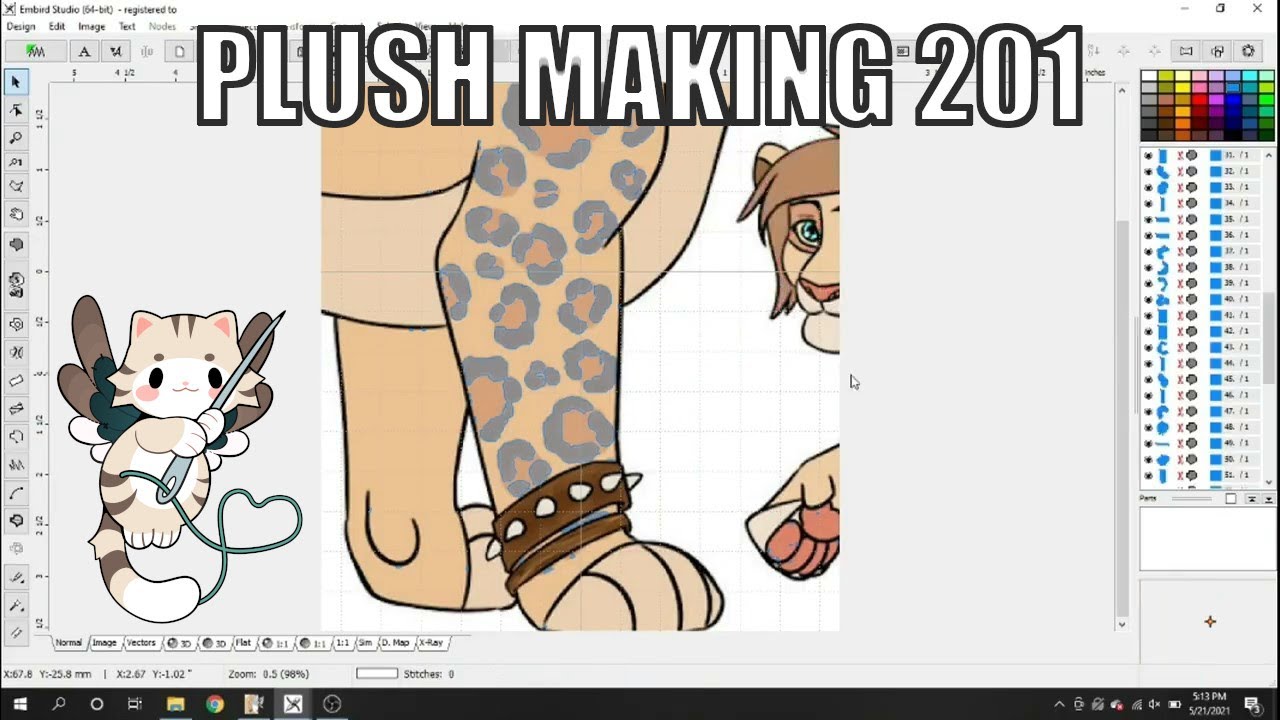 Plush Making 201: Using the Trace Tool in Embird Embroidery Program