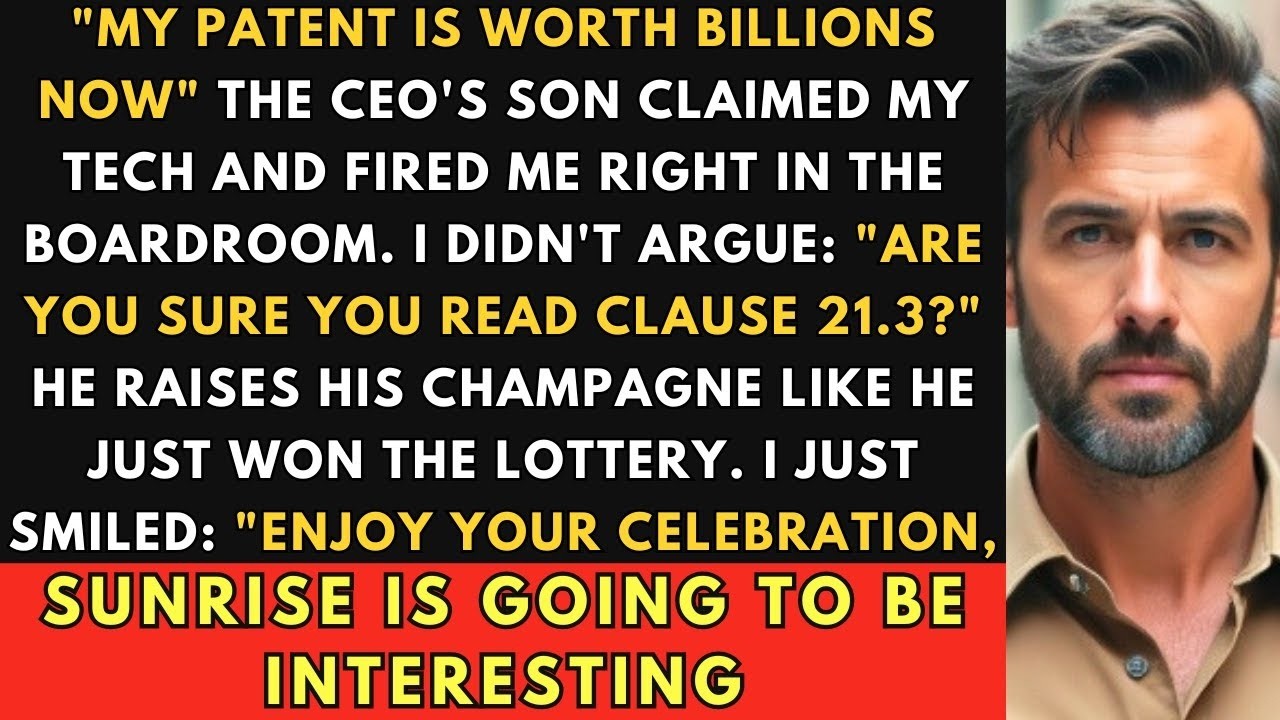 CEO's Son Claimed My $1 8B Patent and Fired Me— So I Revoked the License and Froze His Assets