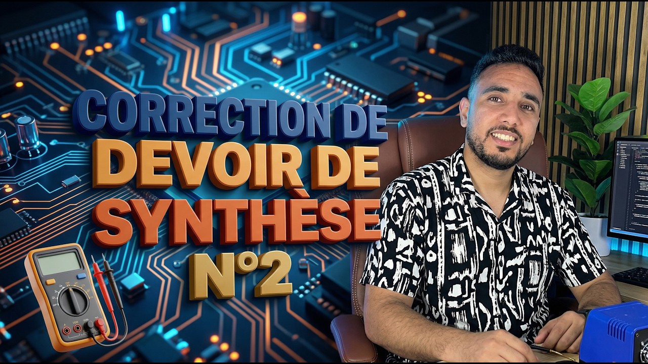 Correction du devoir de synth&egrave;se n&deg; 2 &ndash; &Eacute;lectrique, Bac Tech