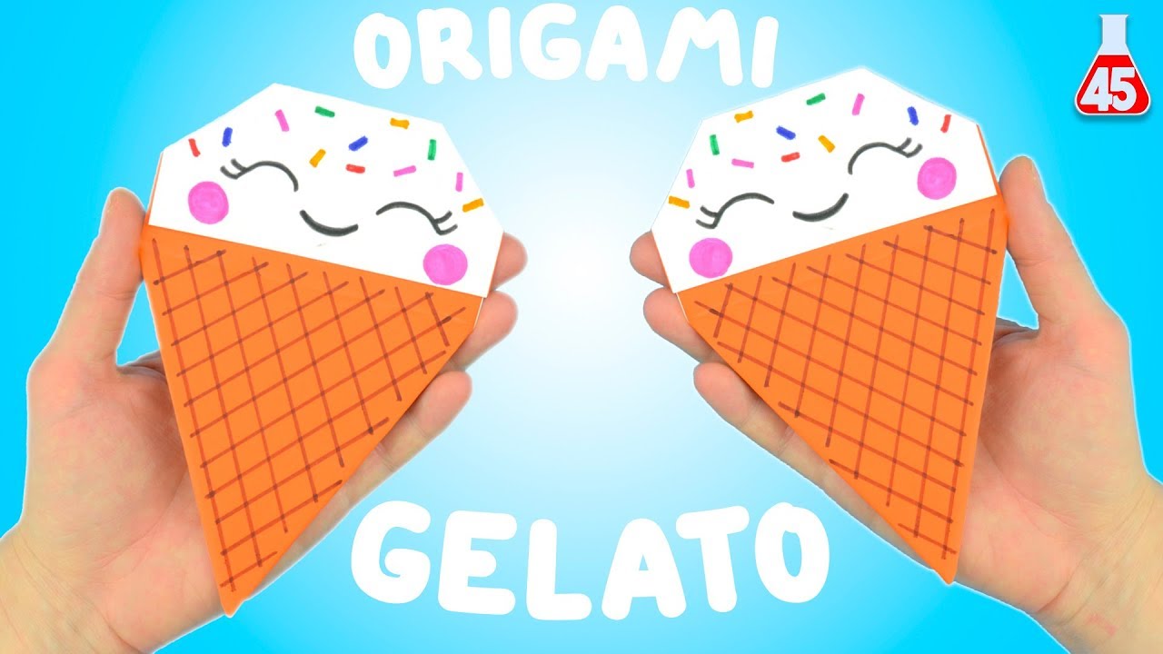 DIY Origami gelato facile | Lavoretti di carta tutorial