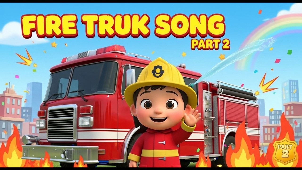 Fire Truck Song Part 2 🚒 | Wee Woo More Vehicles | Leo & Friends | Kids Songs | Cartoon