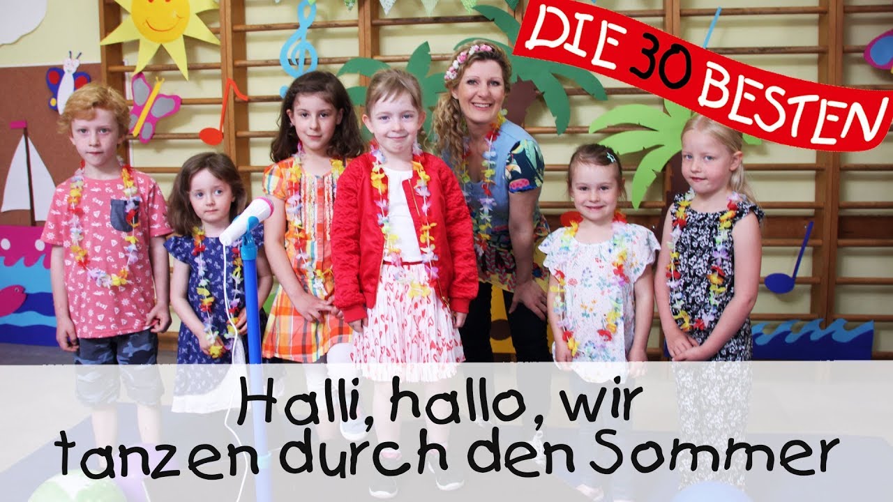 👩🏼 Halli, hallo, wir tanzen durch den Sommer - Singen, Tanzen und Bewegen || Kinderlieder