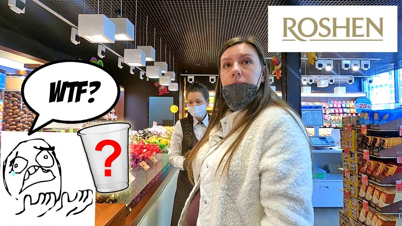 🍬 Магазин РОШЕН Одесса 😲 ШОК - зажали два копеечных стаканчика!!!
