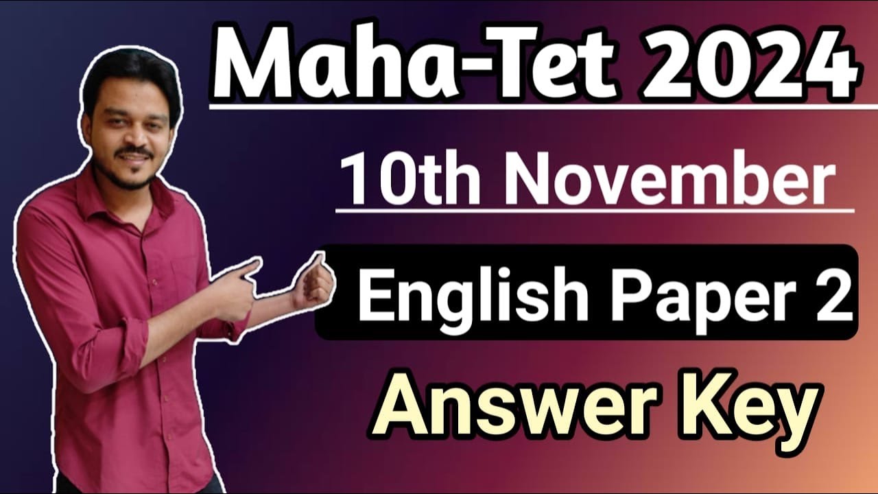 MAHATET PAPER 2 ENGLISH ANSWER KEY . MAHATET EXAM 2024