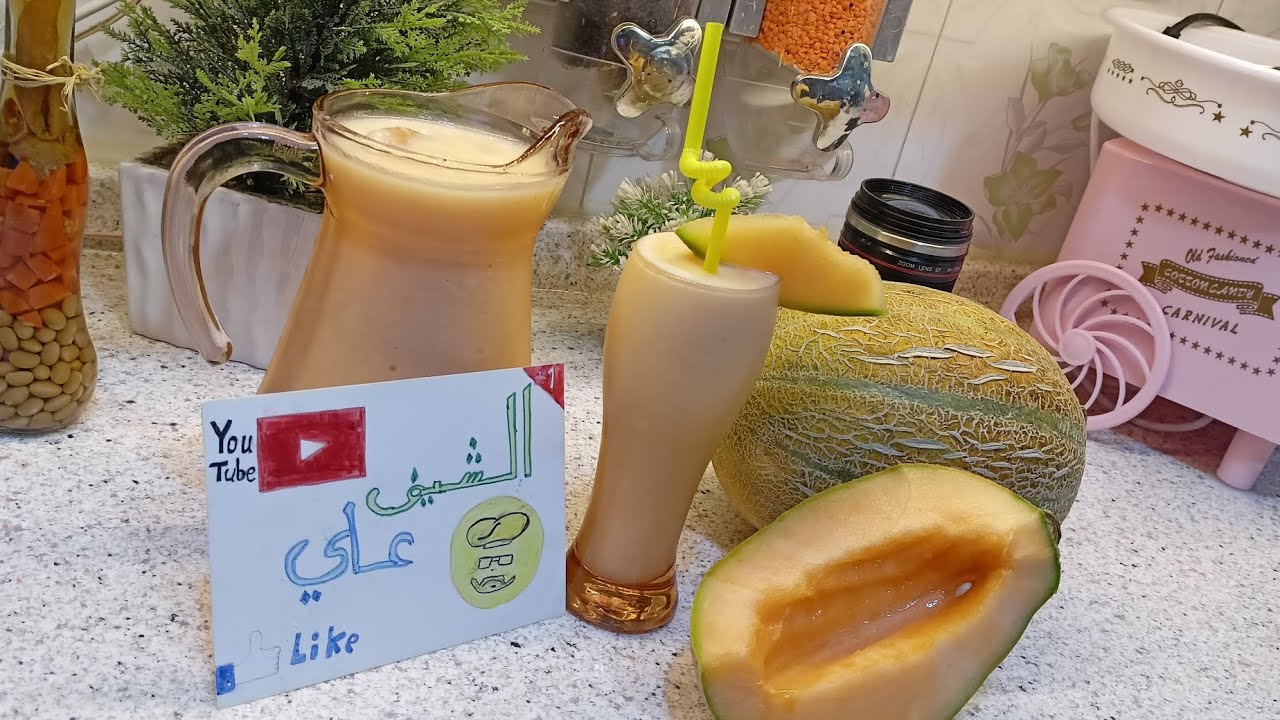 طريقة عمل عصير البطيخ بالحليب مضمونه 100%. الشيف علي