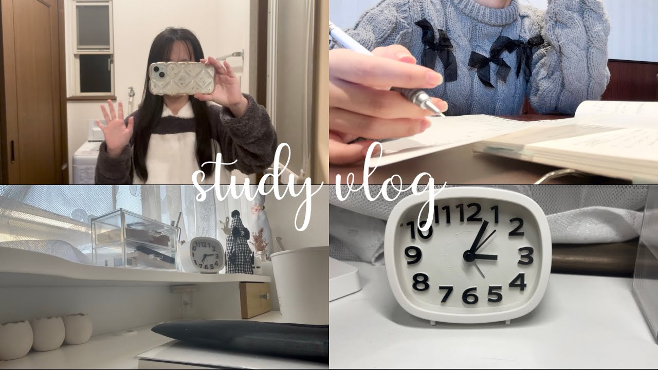 study vlog | 休日に16時間勉強した高校生の1日