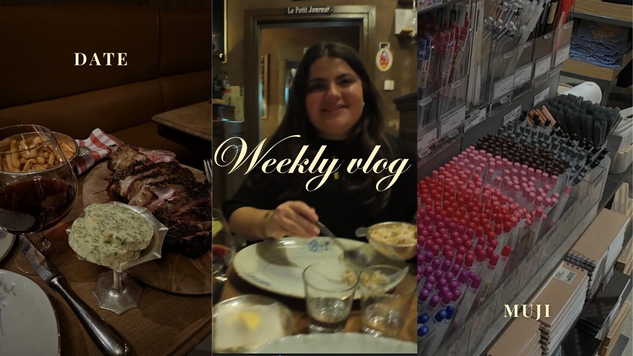 WEEKLY VLOG | bureau, date & shopping