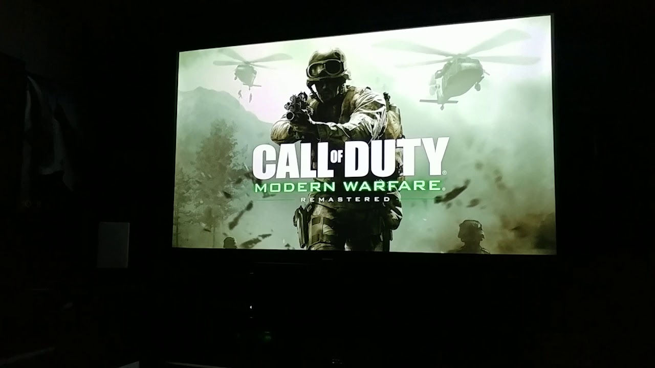 Benq HT3550 4k projector Modern Warfare intro
