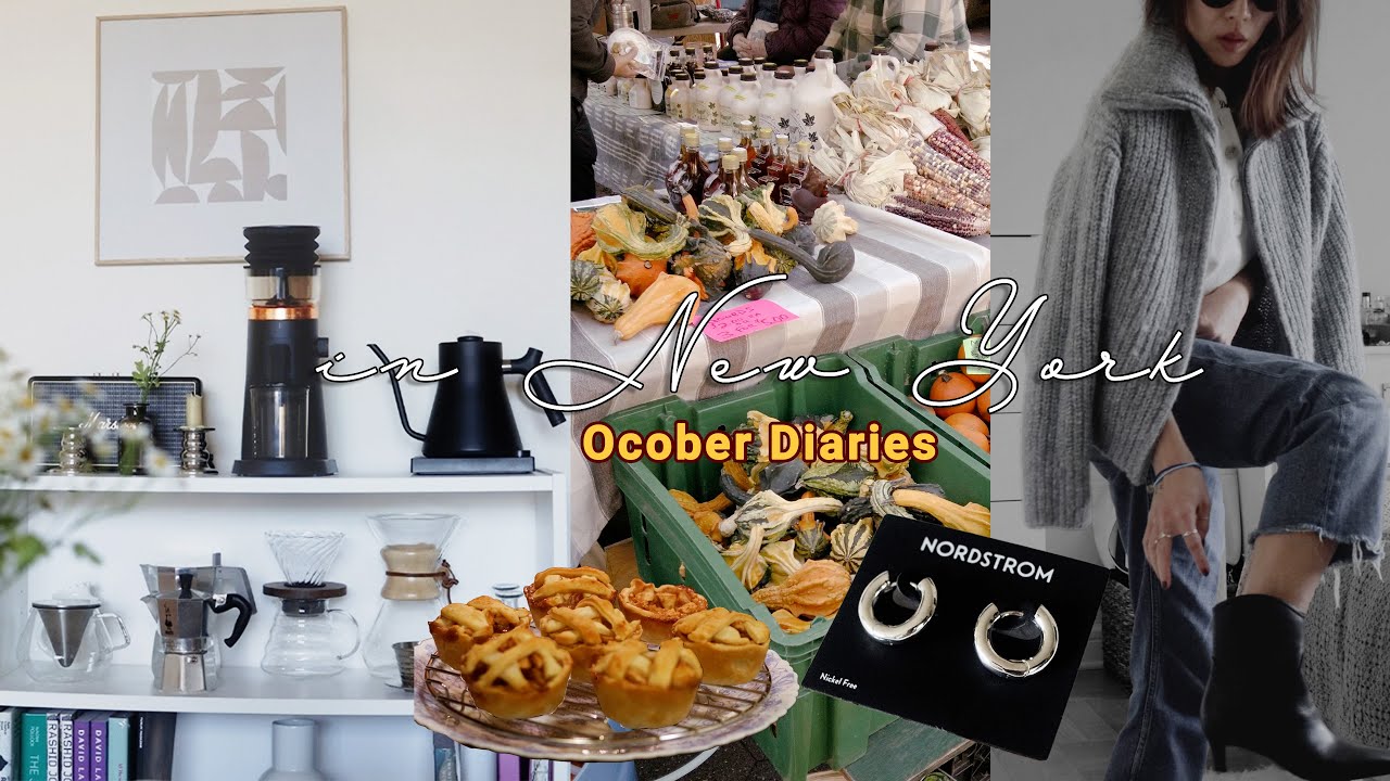 NYC FALL VIBES 🎃 | Unboxing My New Coffee Setup (AMZCHEF), New Boots, Stew & Kpop Demon Hunters?!