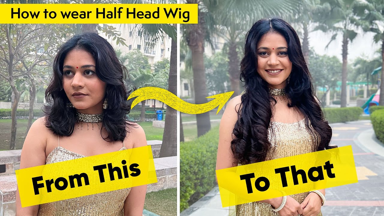 How To Wear Gemeria Half Head Wig | Get Long & Voluminous Hair with Gemeria Hair