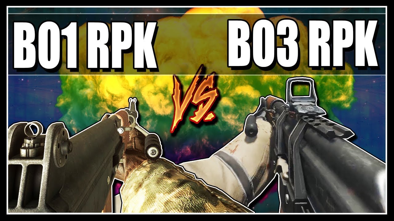BO1 RPK v.s BO3 RPK On Round 50 - BO1, BO3 Zombies