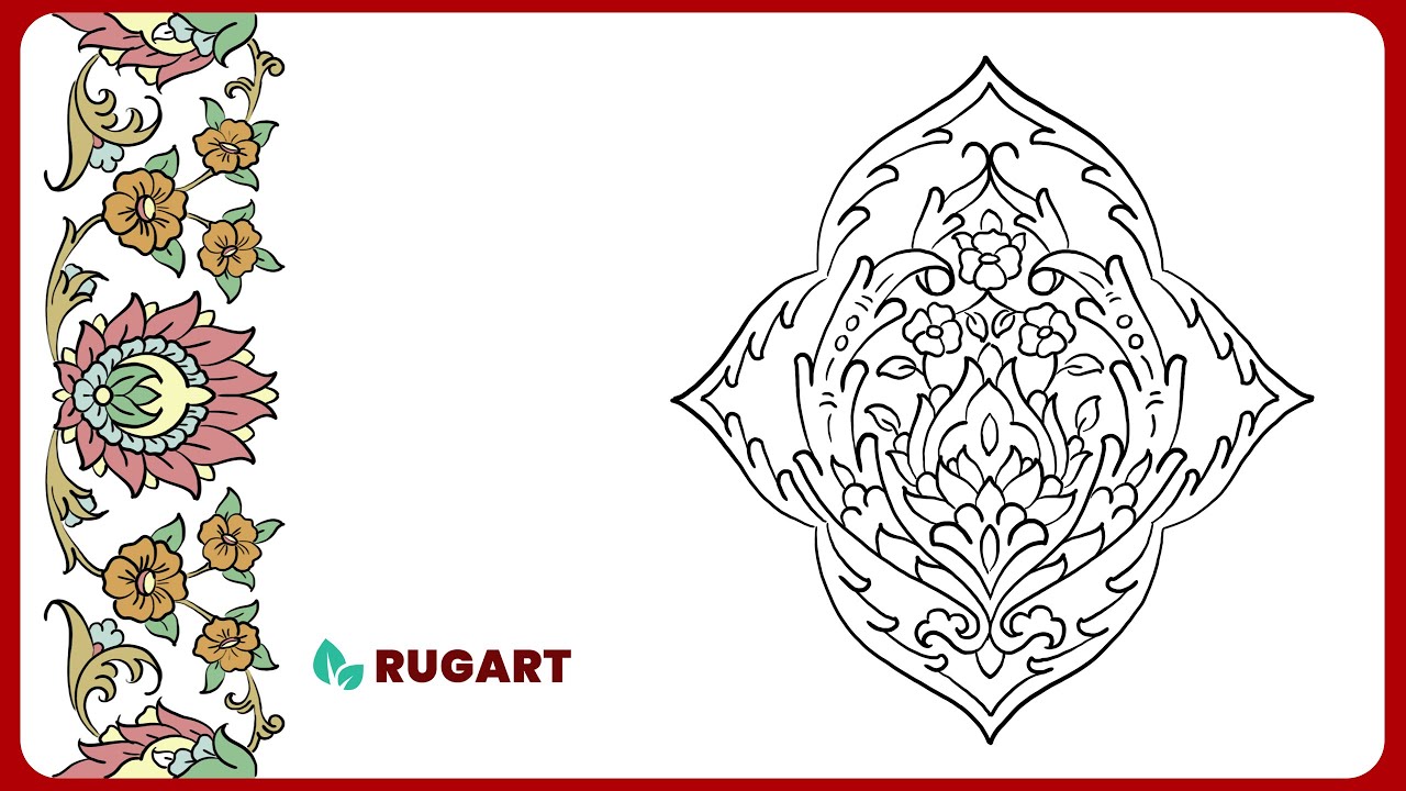 How to Draw a Classic Persian Motif | Step-by-Step Floral Design