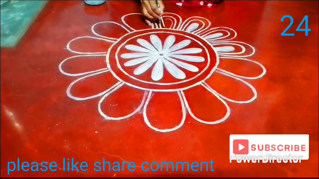 Very easy and simple alpona design/Alpona design for festival#alpona#art#viral#trending 